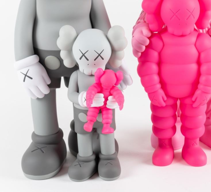 Family Figures - Pink Grey | AbrahamArt