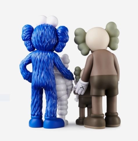 Family Figures - Brown Blue White | AbrahamArt