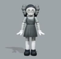 KAWS - Young-Hee Figure (Monotone)